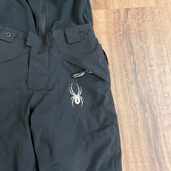 Spyder Youth Boys Mini Expedition Snow Pants Ski Bibs Black Sz 3 - Picture 4 of 11